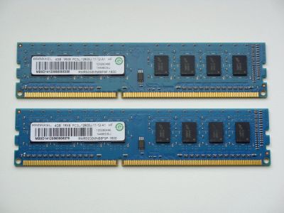 Лот: 11896493. Фото: 1. 8Gb (2 x 4Gb) Ramaxel 1Rx8 PC3L-12800... Оперативная память