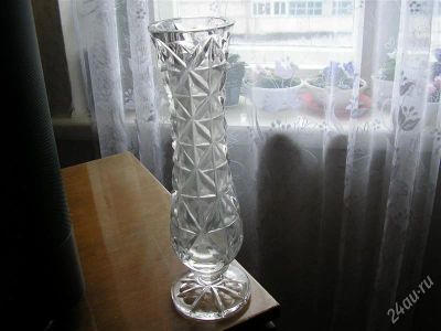 Лот: 937886. Фото: 1. Ваза хрустальная. Вазы