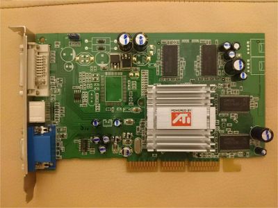 Лот: 9139304. Фото: 1. Видеокарта Radeon 9200 128mb DDR... Видеокарты