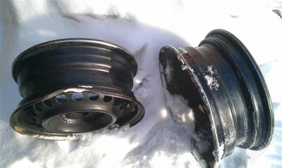 Лот: 2925425. Фото: 1. штамповка r14 4x100 битые. Диски