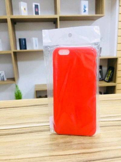 Лот: 11725562. Фото: 1. Силикон iPhone 6 UltrA Slim красный. Чехлы, бамперы