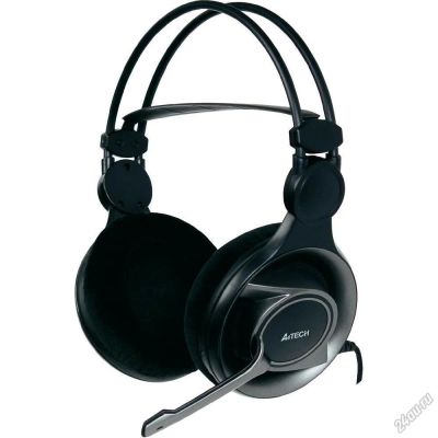 Лот: 5625975. Фото: 1. Игровая стереогарнитура A4Tech... Наушники, гарнитуры
