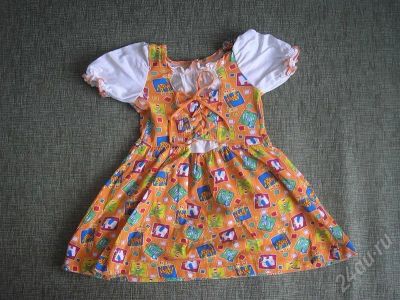 Лот: 397606. Фото: 1. Платье оранжевое. Другое (дети растут)
