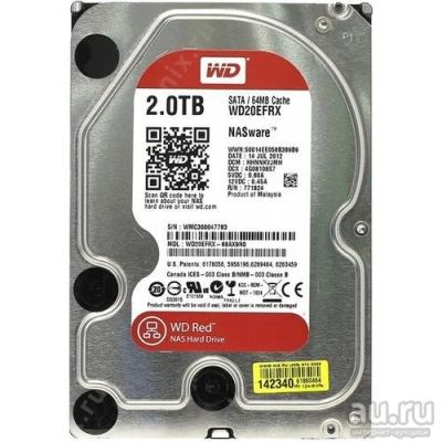 Лот: 157392. Фото: 1. Жесткий диск 2 TB wd20efrx. Жёсткие диски