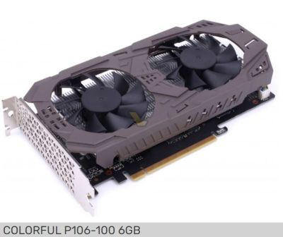 Лот: 18443315. Фото: 1. Видеокарта NVidia Colorful P106-100... Видеокарты
