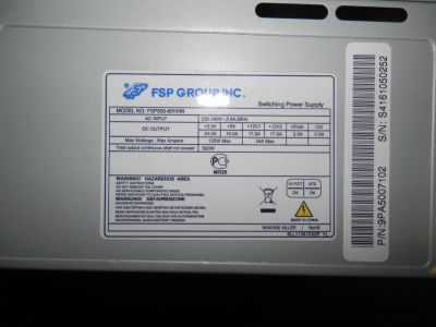 Лот: 12053096. Фото: 1. Блок питания FSP 500 Вт рабочий. Корпуса, блоки питания