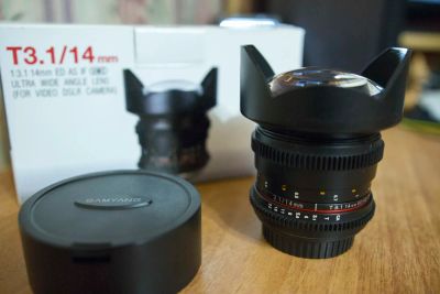 Лот: 7029431. Фото: 1. Samyang 14mm T3.1(F2.8) ED AS... Объективы