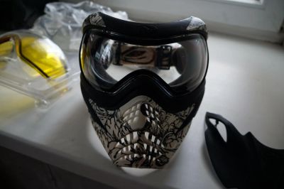 Лот: 8117513. Фото: 1. Маска V-Force Grill SE Skulls... Пейнтбол, страйкбол