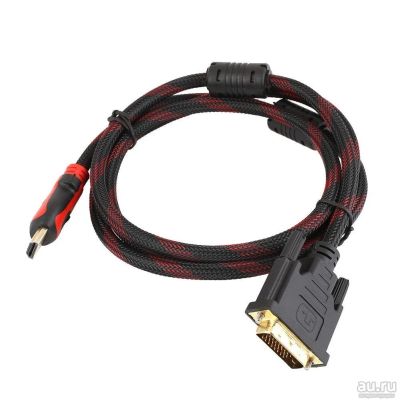 Лот: 11762120. Фото: 1. Качественный кабель HDMI - DVI... Шнуры, кабели, разъёмы