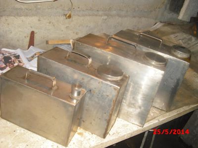 Лот: 4132074. Фото: 1. Набор канистр нержавстальных... Баки, ёмкости