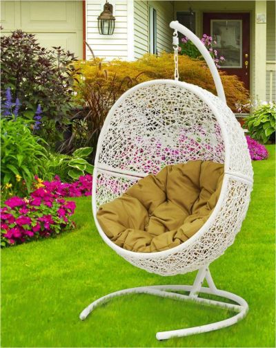 Лот: 8604735. Фото: 1. Подвесное кресло Lunar White. Мебель для сада, дачи