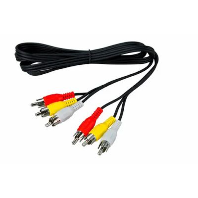 Лот: 15882719. Фото: 1. Видеошнур 3 RCA - 3 RCA Rexant... Шнуры, кабели, разъёмы