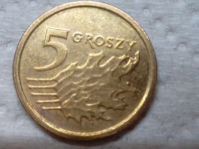 Лот: 13957581. Фото: 1. Монета Польши 5 groszy. Европа