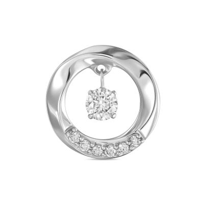 Лот: 24363962. Фото: 1. Подвеска с бриллиантом. Кулоны, подвески