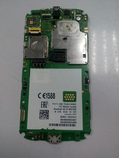 Лот: 9973551. Фото: 1. Основная плата неисправная Alcatel... Микросхемы и платы