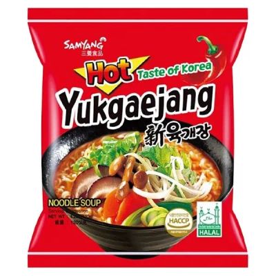 Лот: 20533671. Фото: 1. Лапша Yukgaejang Samyang острая... Другое (продукты)