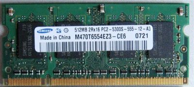 Лот: 790308. Фото: 1. DDR2 512MB PC5300 667MHz Samsung... Оперативная память