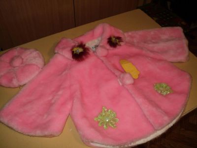 Лот: 8493611. Фото: 1. Комплект розовый из меха. Детские карнавальные, праздничные костюмы