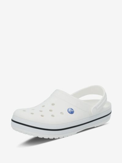 Лот: 24289156. Фото: 1. Сабо Crocs Crocband, Белый. Шлепанцы, сланцы
