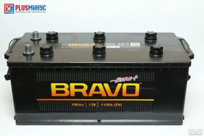 Лот: 9220714. Фото: 1. Аккумулятор Bravo 190 а\ч обратная... Аккумуляторы
