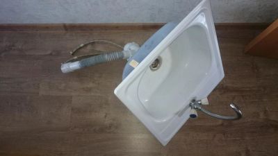 Лот: 11172963. Фото: 1. Смеситель+раковина+вывод. Смесители