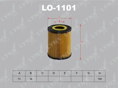 Лот: 13356901. Фото: 1. Lynx LO-1101 Масляный фильтр. Расходные материалы
