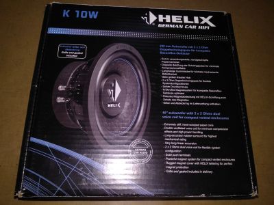 Лот: 19835569. Фото: 1. Сабвуферный динамик Helix K 10W... Акустика автомобильная