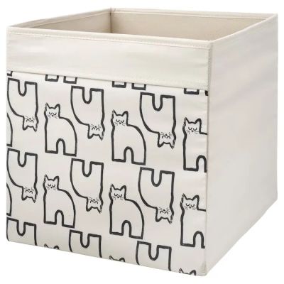 Лот: 19834620. Фото: 1. Коробка IKEA Икеа Дрёна с рисунком... Корзины, контейнеры