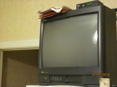 Лот: 13842411. Фото: 1. Кинескопный NEC c цифровой приставкой... Цифровое, спутниковое ТВ