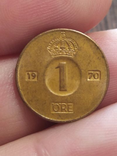 Лот: 15918251. Фото: 1. Швеция. 1 эре. 1970г. Европа
