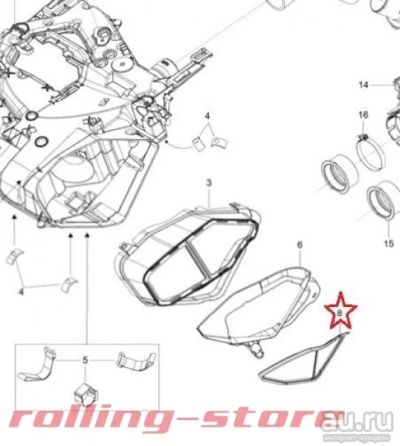 Лот: 11975052. Фото: 1. воздушный фильтр сетка OEM Ski-doo... Запчасти