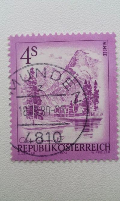 Лот: 7116030. Фото: 1. 1973 Австрия Горный пейзаж. Марки