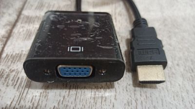 Лот: 20982223. Фото: 1. HDMI VGA кабель переходник адаптер. Шлейфы, кабели, переходники