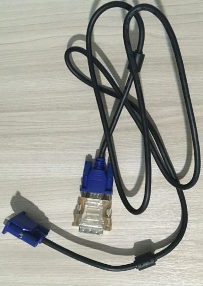 Лот: 15389241. Фото: 1. Кабель VGA + переходник на DVI. Шлейфы, кабели, переходники