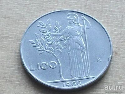 Лот: 13542379. Фото: 1. Монета 100 лир сто Италия 1966... Европа