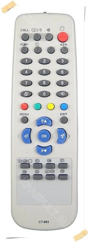 Лот: 15903719. Фото: 1. Пульт TOSHIBA CT-893. Пульты ДУ
