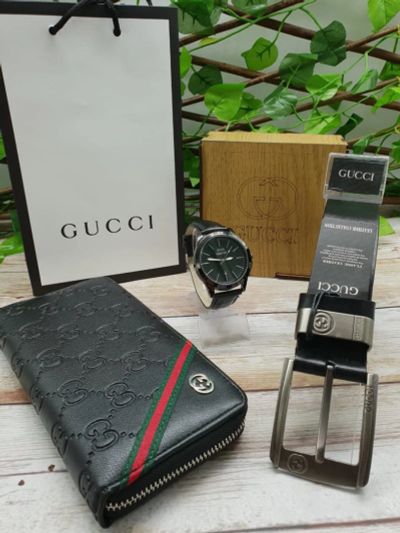 Лот: 13467628. Фото: 1. Мужской набор GUCCI. Оригинальные наручные часы