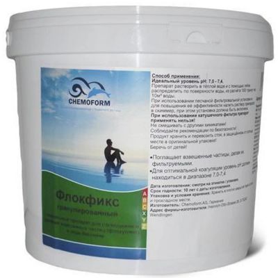 Лот: 19031138. Фото: 1. Флокфикс гранул. CHEMOFORM 5кг. Бассейны, аксессуары и комплектующие