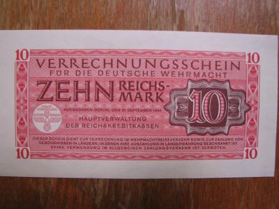 Лот: 3685012. Фото: 1. Германия 10 рейхсмарок 1944 года... Германия и Австрия