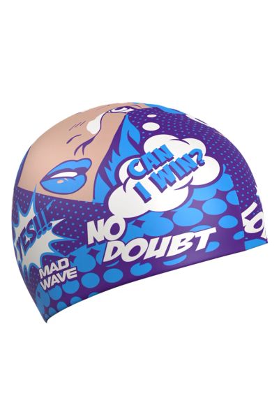 Лот: 25072135. Фото: 1. Силиконовая шапочка MadWave Pop-art... Плавание