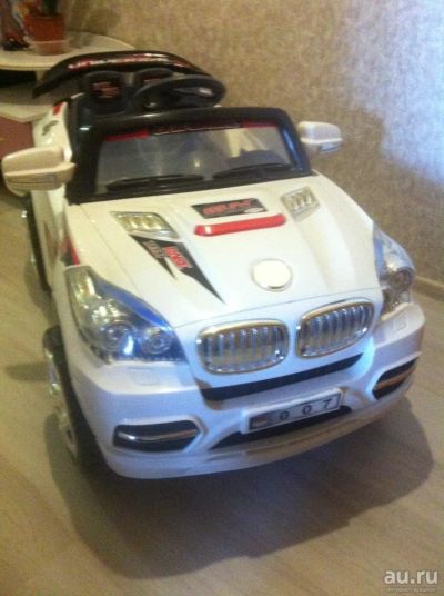 Лот: 8752335. Фото: 1. Электромобиль BMW X8 белый с пультом... Детские электромобили