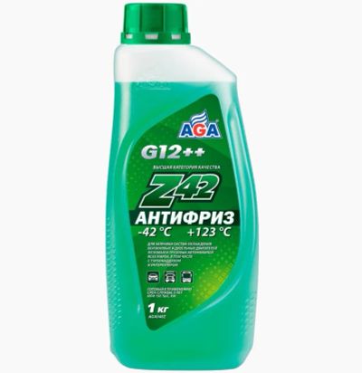 Лот: 25810123. Фото: 1. Антифриз AGA зеленый G11 1кг. Масла, жидкости