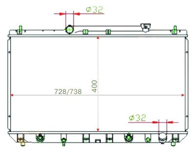 Лот: 3714784. Фото: 1. Радиатор toyota camry gracia/qualis... Двигатель и элементы двигателя