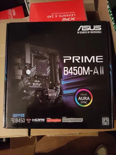 Лот: 24396539. Фото: 1. Материнская плата ASUS PRIME B450M-A... Материнские платы