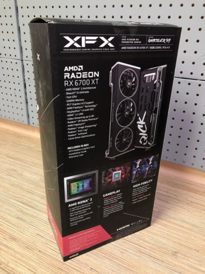 Лот: 20235308. Фото: 1. Видеокарта XFX AMD Radeon RX 6700... Видеокарты