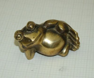 Лот: 15666912. Фото: 1. Фигурка литая Лягушка (N191). Другое (антиквариат)