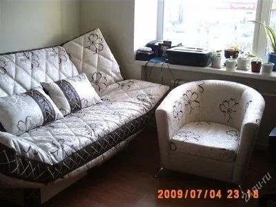 Лот: 1722787. Фото: 1. продам диван и 2 кресла(в месте... Кресла, пуфы