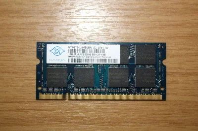 Лот: 3458442. Фото: 1. NANYA NT1GT64U8HB0BN-3C DDR2 RAM... Оперативная память