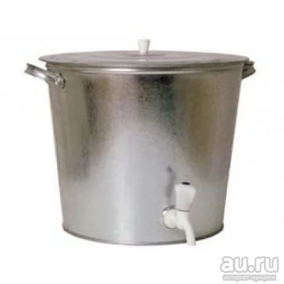 Лот: 13435072. Фото: 1. Бак оцинкованный 32 л с крышкой... Баки, ёмкости