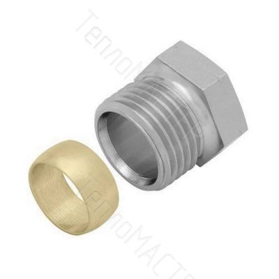 Лот: 24764891. Фото: 1. KAN-therm Обжим на медную трубку... Фитинги, подводка